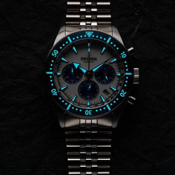 Dryden Chrono Diver Gen 2 42mm Chronograph - Blue Panda