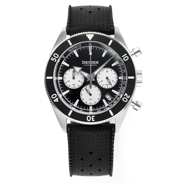 Dryden Chrono Diver Series 1 - Black Modern Reverse Panda