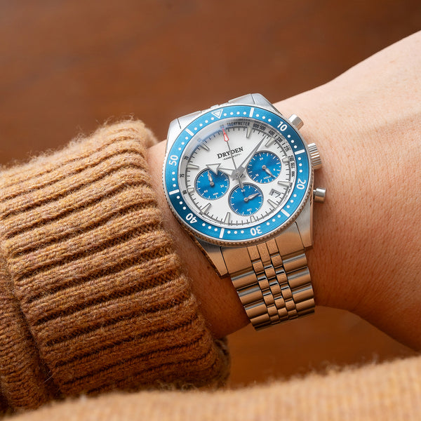 Dryden Chrono Diver Gen 2 42mm Chronograph - Blue Panda