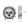 Dryden Chrono Diver Gen 2 42mm Chronograph - Panda Orange
