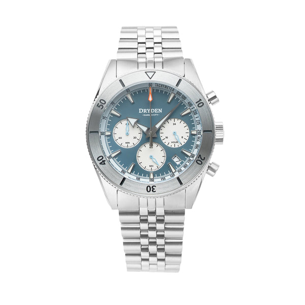 Dryden Chrono Diver Gen 2 42mm Chronograph - Steel Blue