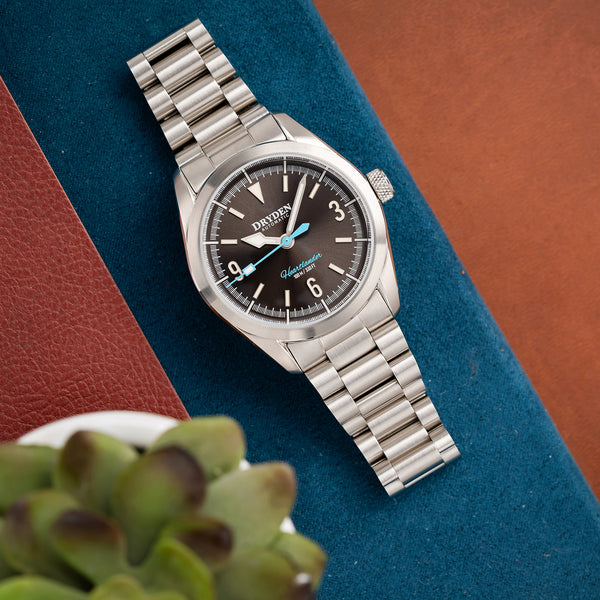 Dryden Heartlander 38mm Automatic Field Watch - Gunmetal Gray