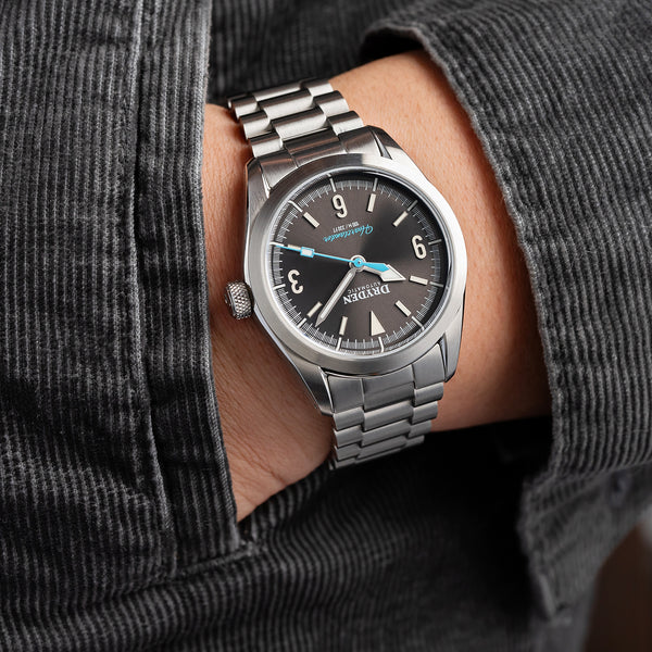 Dryden Heartlander 38mm Automatic Field Watch - Gunmetal Gray