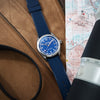 Dryden Heartlander Solar 38mm Field Watch - Dockside Blue