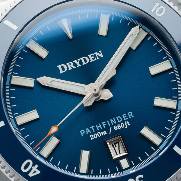 Dryden Pathfinder 41mm Automatic Dive Watch - Midnight Blue