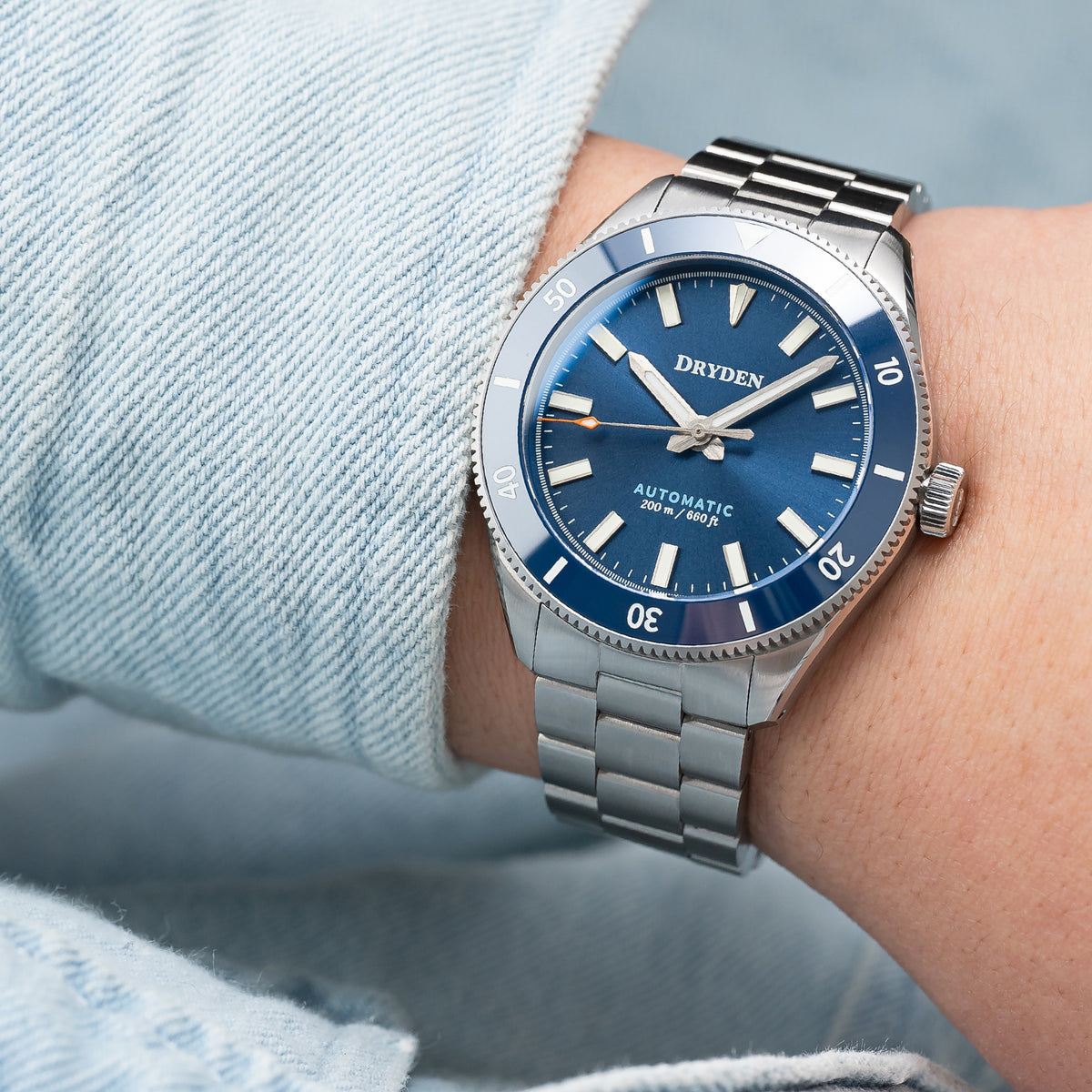 Blue store dive watch