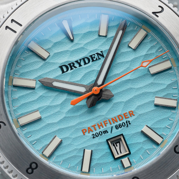 Dryden Pathfinder 41mm Automatic Dive Watch - Caribbean Blue