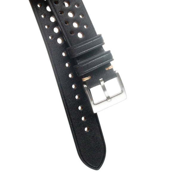 Dryden Velocity Rally Leather Watch Band – Italian Pueblo Veg-Tan Racing Strap