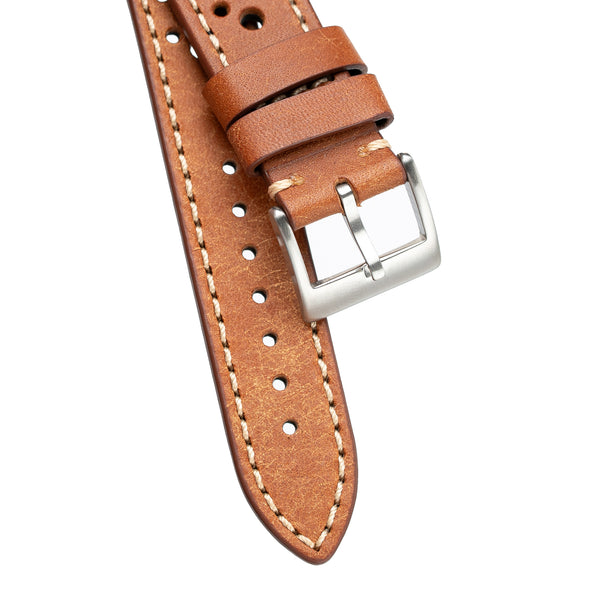 Dryden Pueblo Rally Leather Watch Band – Italian Veg-Tan Racing Strap