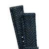 18mm 20mm 22mm Quick Release Wool / Leather Backed Watch Strap - Blue