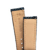 18mm 20mm 22mm Quick Release Wool / Leather Backed Watch Strap - Blue