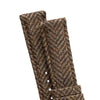 18mm 20mm 22mm Quick Release Wool / Leather Backed Watch Strap - Light Brown