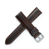 Dryden 'Journeyman' Padded Italian Leather Watch Band - Dark Walnut