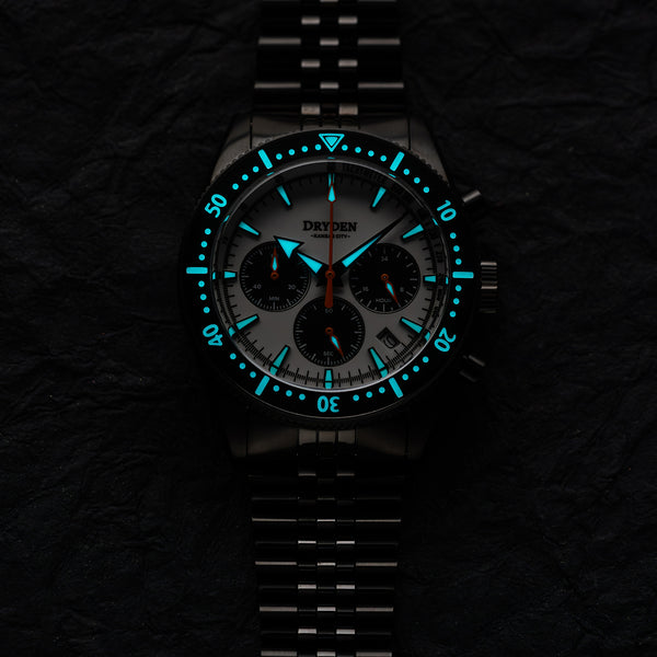 Dryden Chrono Diver Gen 2 42mm Chronograph - PVD Panda Orange