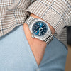Dryden Heartlander 38mm Automatic Field Watch - Blue & Crimson