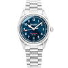 Dryden Heartlander 38mm Automatic Field Watch - Blue & Crimson