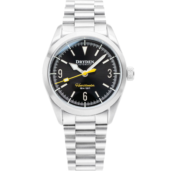 Dryden Heartlander 38mm Automatic Field Watch - Goldfinch