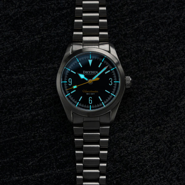 Dryden Heartlander 38mm Automatic Field Watch - Goldfinch