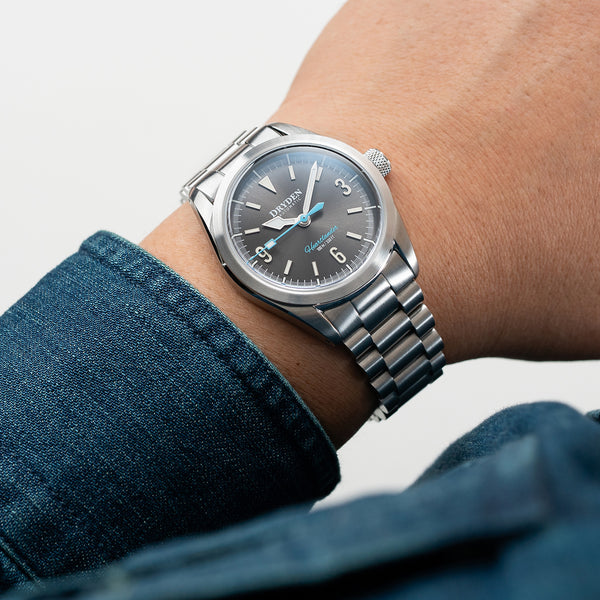 Dryden Heartlander 38mm Automatic Field Watch - Gunmetal Gray