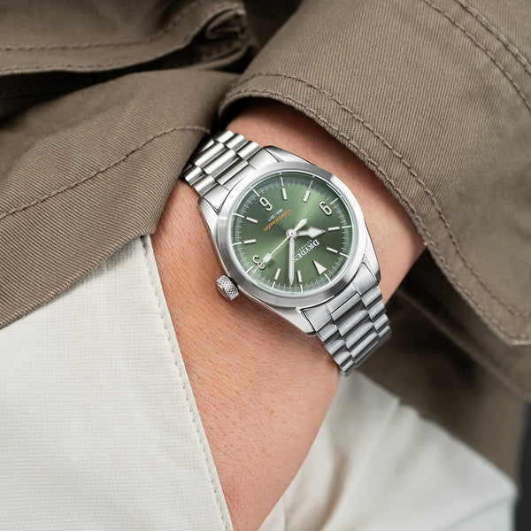 Dryden Heartlander 38mm Automatic Field Watch - Prairie Green
