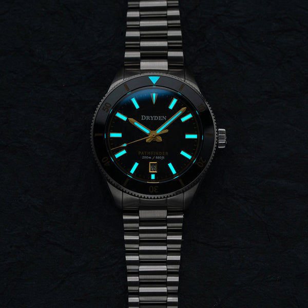 Dryden Pathfinder 41mm Automatic Dive Watch - Forged Carbon