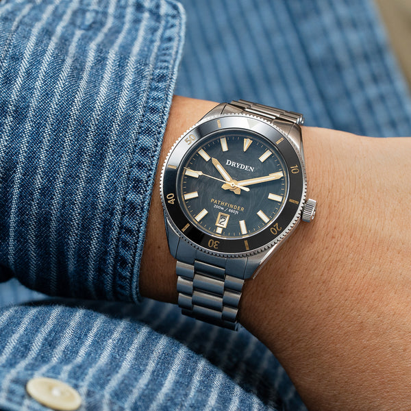 Dryden Pathfinder 41mm Automatic Dive Watch - Forged Carbon