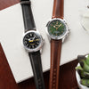 Dryden Vintage Taper Leather Watch Band - Oil Waxed Cowhide