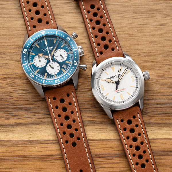 Dryden Pueblo Rally Leather Watch Band – Italian Veg-Tan Racing Strap