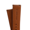 18mm 19mm 20mm 22mm Quick Release Padded Leather Watch Strap - Tan Brown