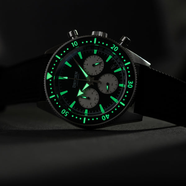 Dryden Chrono Diver Series 1 - Black Vintage