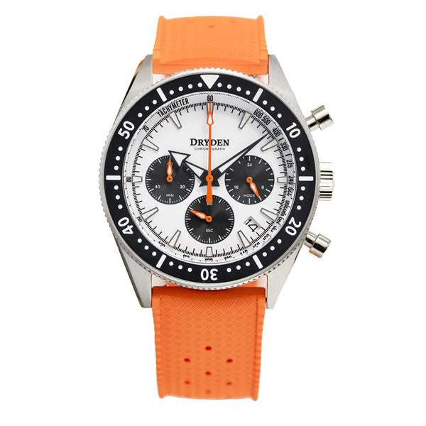 Dryden Chrono Diver Series 1 - Panda Dial (Orange)