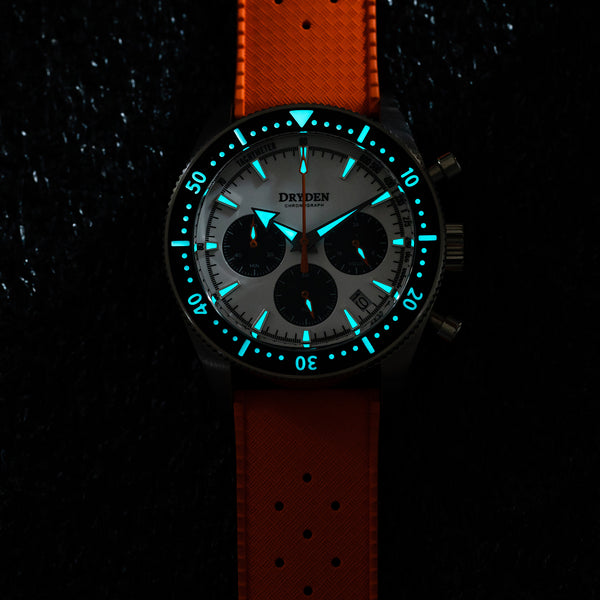 Dryden Chrono Diver Series 1 - Panda Dial (Orange)