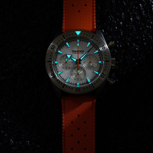 Dryden Chrono Diver Series 1 - Porcelain White