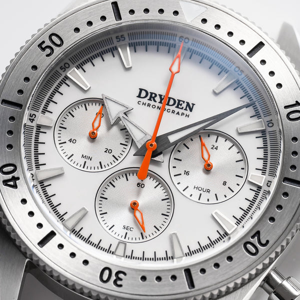 Dryden Chrono Diver Series 1 - Porcelain White