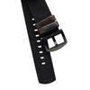 18mm 20mm 22mm Quick Release Black Nylon & Leather Field Watch Band