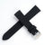 20mm Quick Release Sailcloth Canvas / Leather Watch Band - Black