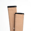 20mm Quick Release Sailcloth Canvas / Leather Watch Band - Black