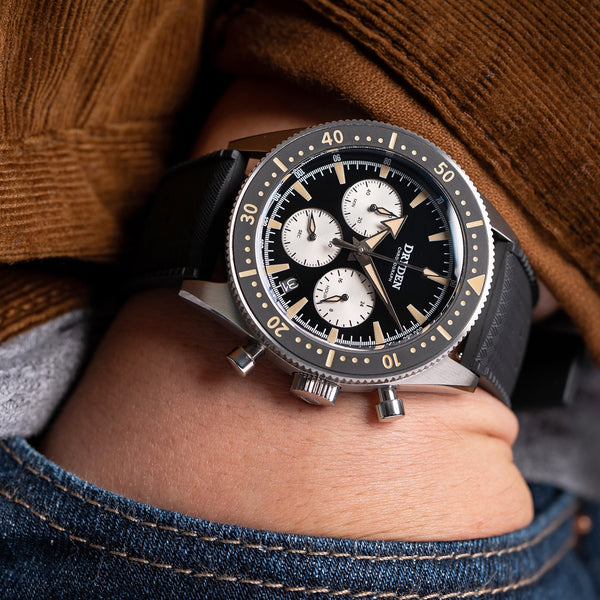 Dryden Chrono Diver Series 1 - Black Vintage