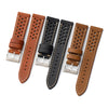 20mm 22mm Quick Release Italian Buttero Leather Rally Racing Watch Strap