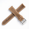 18mm 19mm 20mm 22mm Quick Release Genuine Leather Watch Strap - Light Khaki Brown