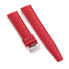 20mm 22mm Quick Release Tropical Pattern FKM Rubber Watch Strap