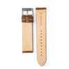22mm Quick Release Simple Stitch Leather Watch Strap - Dark Brown