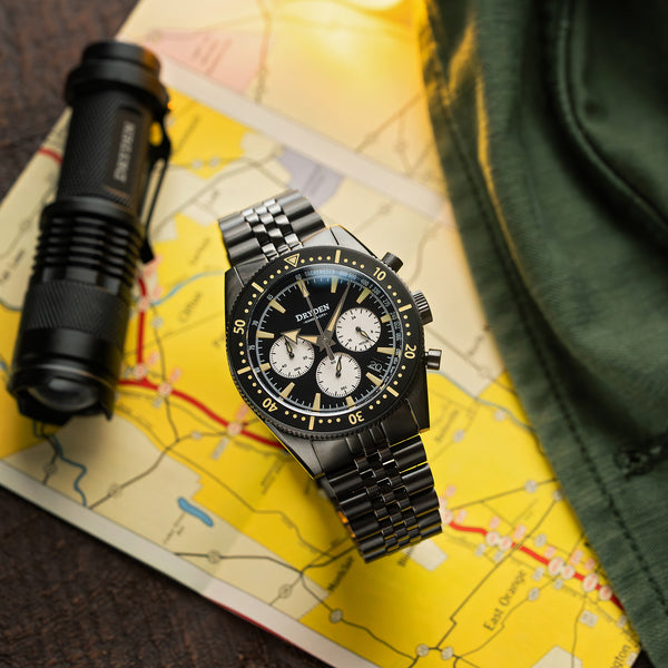 Dryden Chrono Diver Gen 2 42mm Chronograph - PVD Vintage