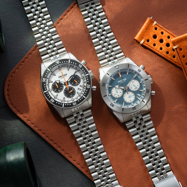 Dryden Chrono Diver Gen 2 42mm Chronograph - Panda Orange