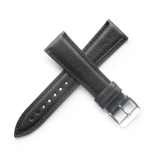 Dryden Vintage Taper Leather Watch Band - Oil Waxed Cowhide
