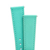 18mm 20mm 22mm Quick Release Tapered Saffiano Leather Watch Strap - Mint Green