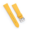 18mm 20mm 22mm Quick Release Tapered Saffiano Leather Watch Strap - Yellow