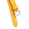 18mm 20mm 22mm Quick Release Tapered Saffiano Leather Watch Strap - Yellow