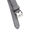 18mm 20mm 22mm Quick Release Tapered Suede Leather Watch Strap - Gray