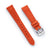 18mm 20mm 22mm Quick Release Tapered Suede Leather Watch Strap - Burnt Orange